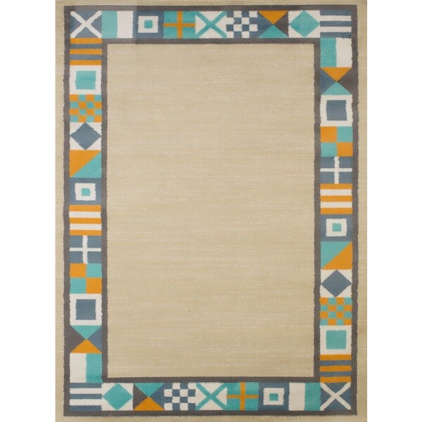 Islander Tropical Border Accent Rug 1 10 X 3 Free Shipping On Islander Tropical Border Accent Rug 1 X27