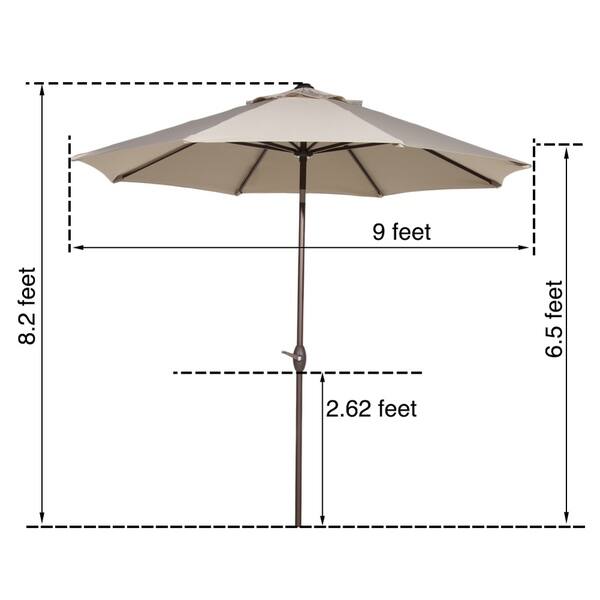 10 patio umbrella tilt Amazon.com : Kingdura 10' X 10' Cantilever Patio Umbrella with Double Top  Vent, Large Square Aluminum Outdoor Offset Umbrella with 360-degree  Rotation, Infinite Tilt, UV Protection for Pool Deck Garden Patio (Beige) :