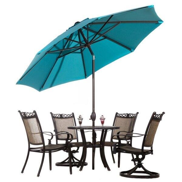 abba patio sunbrella patio umbrella 9 feet Abba Patio Auto Tilt/ Crank Sunbrella 9-foot Patio Refurbished) - Bed Bath  & Beyond