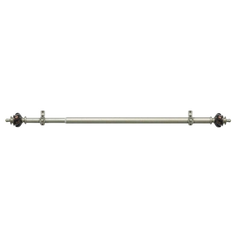 Achim Camino Aspen Decorative Curtain Rod and Finial