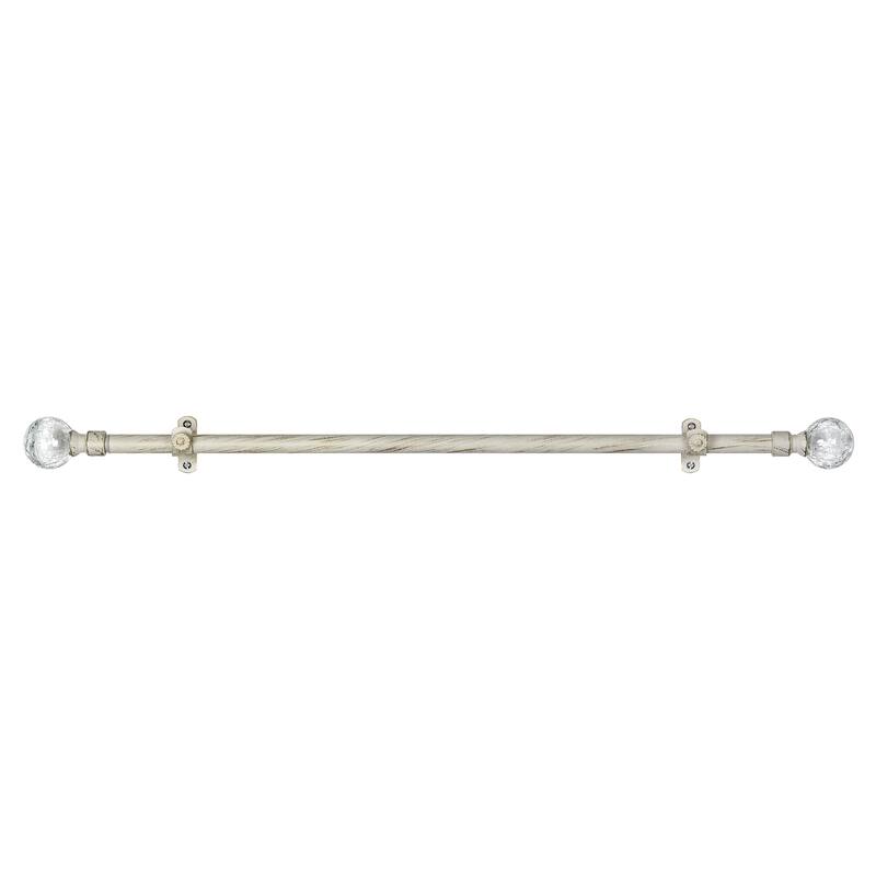 Achim Metallo Ilana Decorative Curtain Rod and Finial