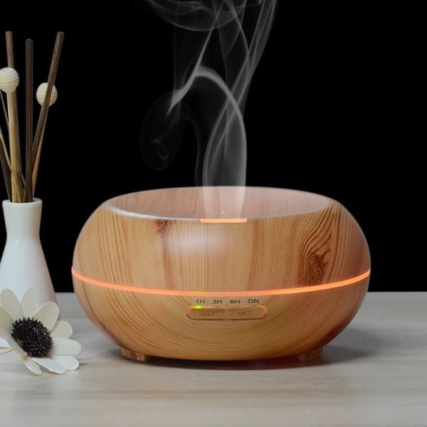 iPM 200mL Color Changing Aroma Diffuser Wood Humidifier