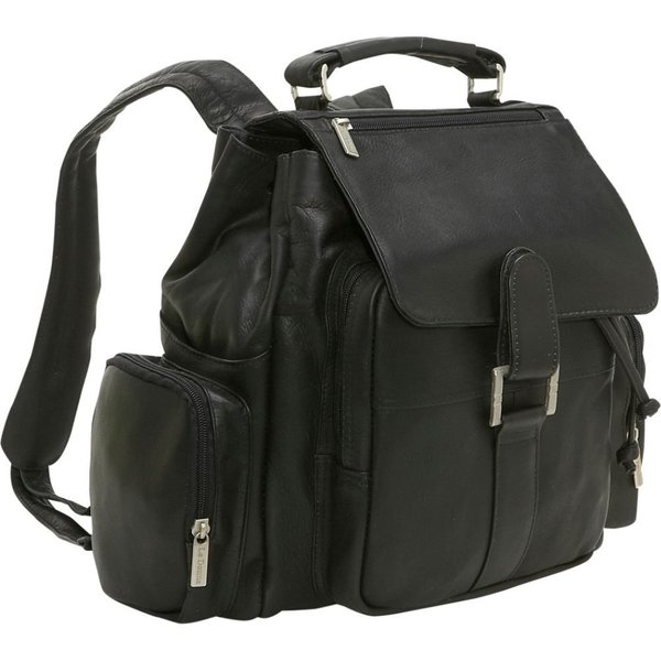 Shop LeDonne Leather Classic Multi Pocket Backpack - Free Shipping ...