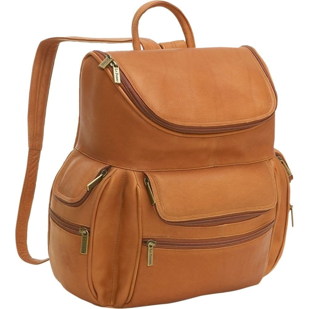 tan laptop backpack