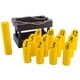 preview thumbnail 5 of 8, Wooden Throwing Game Set, 12 Numbered Pins Hey Play - 11 x 7.25 x 7 Yellow