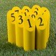 preview thumbnail 8 of 8, Wooden Throwing Game Set, 12 Numbered Pins Hey Play - 11 x 7.25 x 7