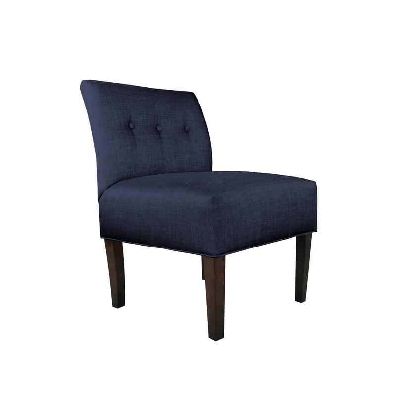 MJL Furniture Obsession Button Tufted Accent Chair in Brownstone (AS IS)