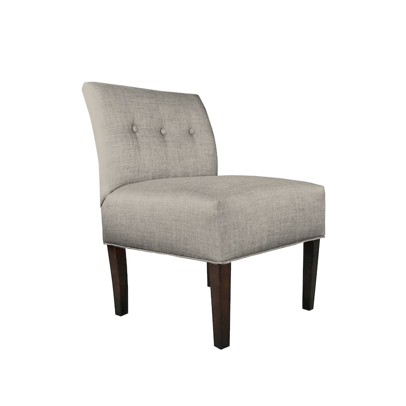 MJL Furniture Obsession Button Tufted Accent Chair in Brownstone (AS IS)