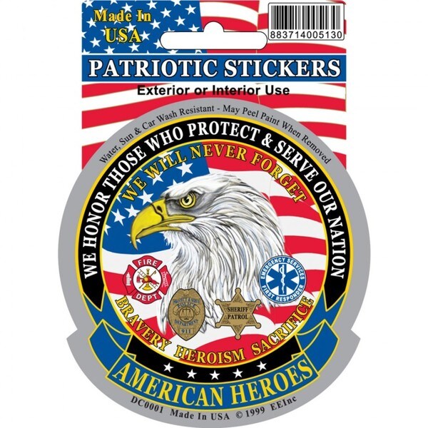 American Heroes Car Decal