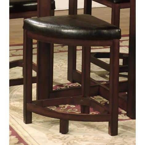 Copper Grove Sonfjallet Solid Wood Round Dining Set in Dark Brown with Glass Top