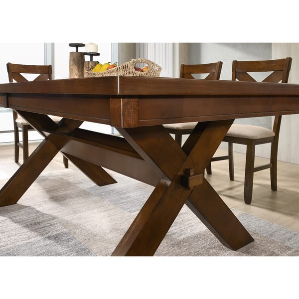 9 Piece Solid Wood Dining Set With Table And 8 Chairs