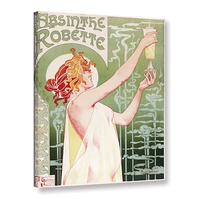 Privat Livemont's 'Absinthe Robette Poster' Gallery Wrapped Canvas