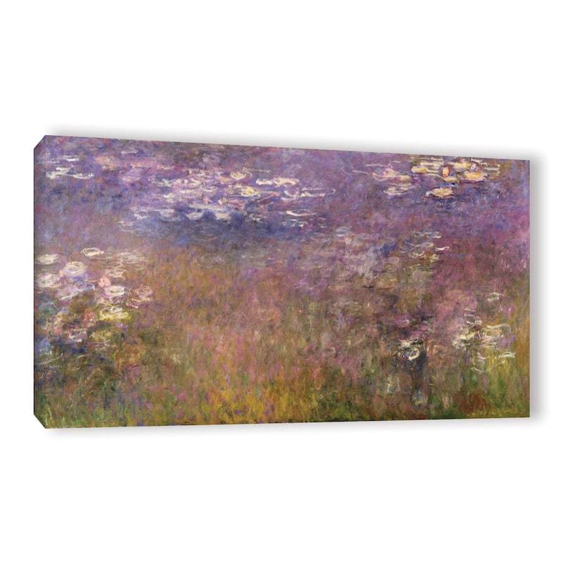 Claude Monet's 'water Lilies (agapanthus) 1915-26' Gallery Wrapped 