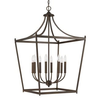 Stanton 8-light Burnished Bronze Foyer Pendant