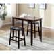Copper Grove Bloodroot 3-piece Counter Height Table and Saddleback Stools