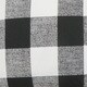 preview thumbnail 2 of 0, Alfonso Plaid Black Black/ Silver Throw Pillow