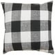 preview thumbnail 1 of 0, Alfonso Plaid Black Black/ Silver Throw Pillow