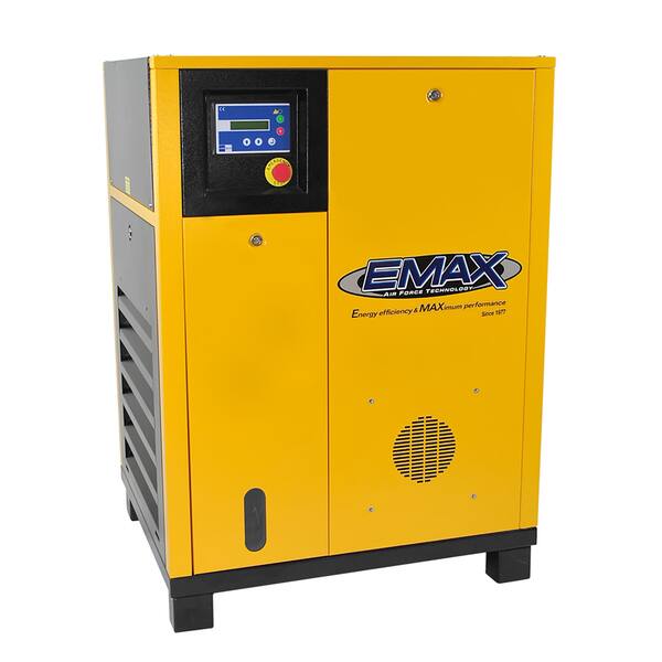 Compressor Fea EMAX 15 HP 3-Phase Stationary Electric Rotary Screw Air Compressor ...