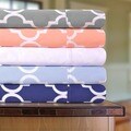 Superior 300 Thread Count Deep Pocket Trellis Cotton Sheet Set