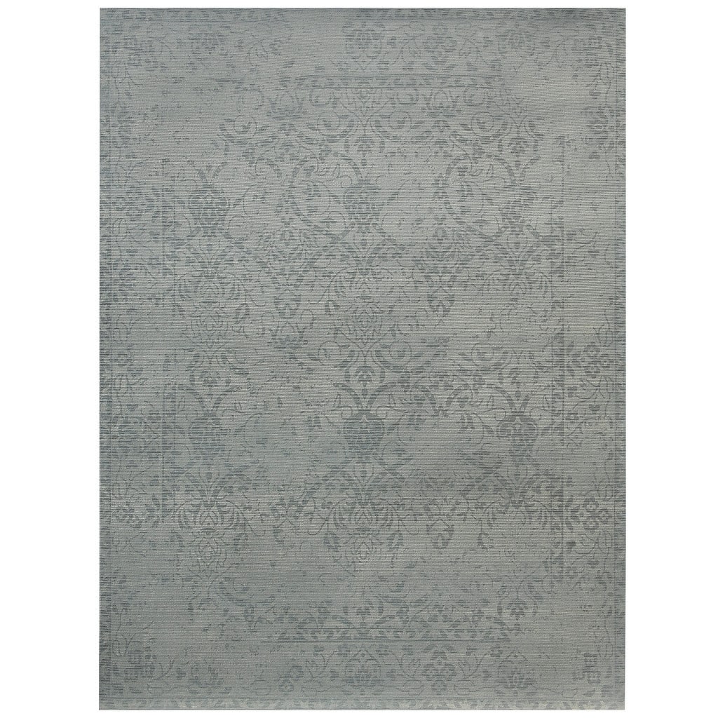 HERAT ORIENTAL Handmade Printed Erased Khotan Wool Rug - 7'6 x 9'6