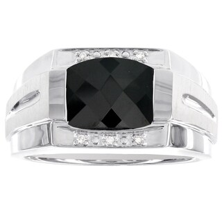 Black Hills Gold and Sterling Silver Black Onyx Freedom Ring - 11537780 ...