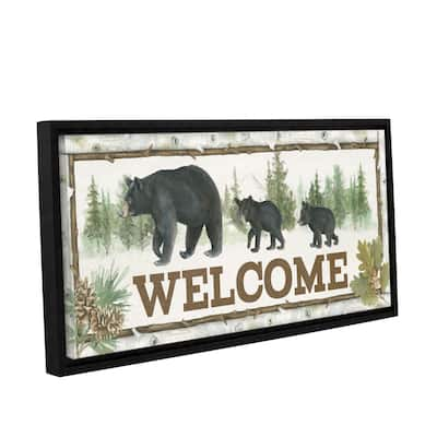 Beth Grove's 'Family Cabin Welcome' Gallery Wrapped Floater-framed Canvas