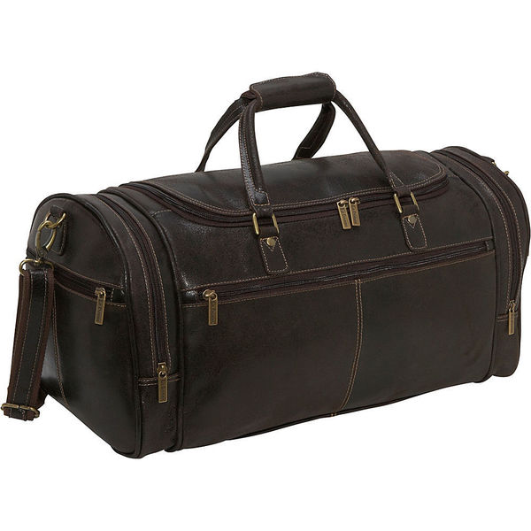 Shop LeDonne Leather Distressed Leather 21-inch Carry On Overnighter Duffel Bag - Free Shipping ...
