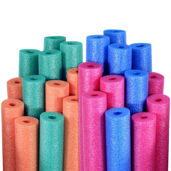 Robelle Water Noodles Blue, Pink, Teal, and Orange 24-Pack