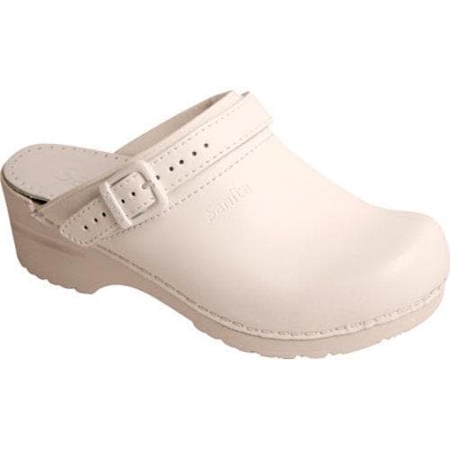 sanita white clogs