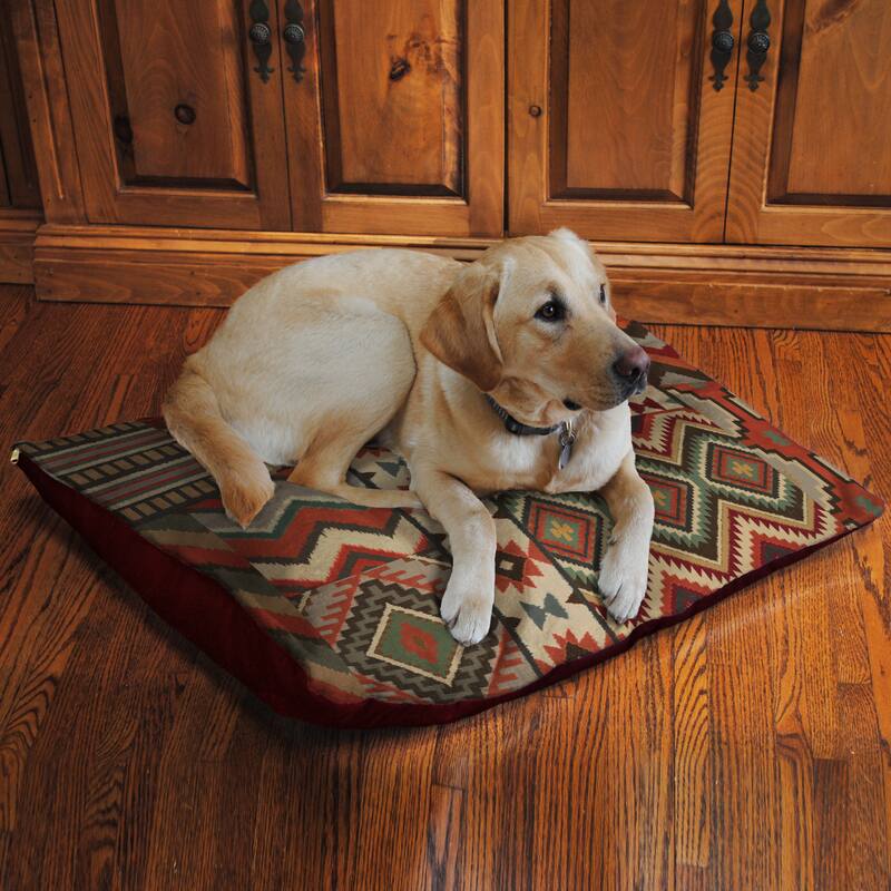 Laural Home Southwestern Pattern Fleece Dog Bed