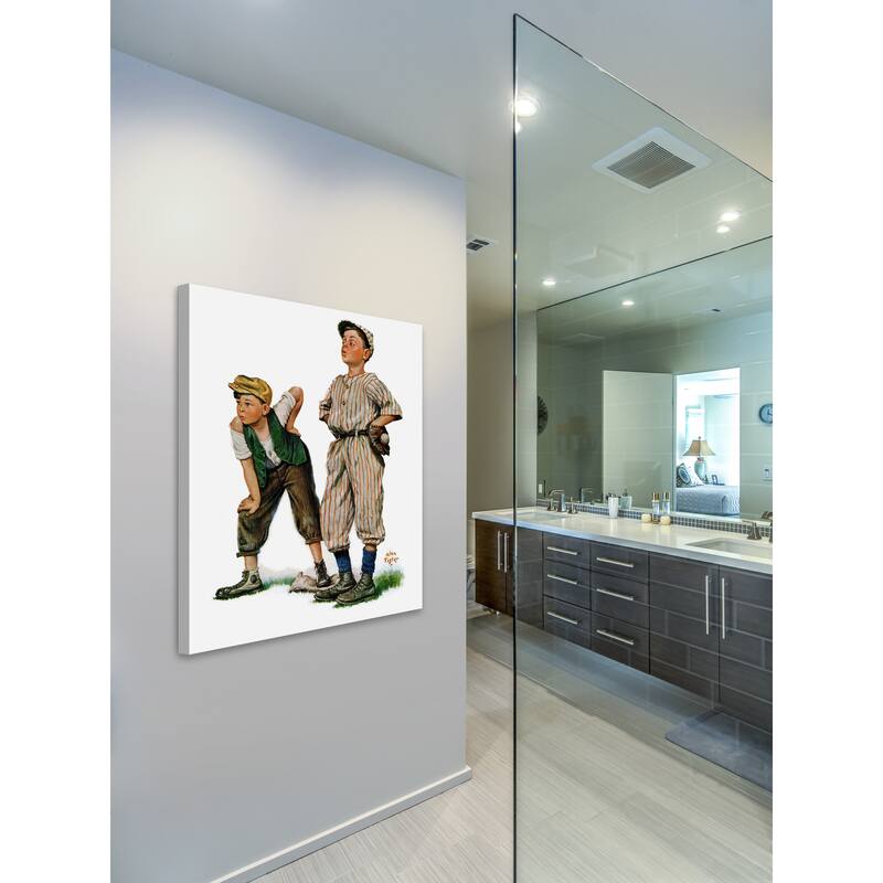 Marmont Hill 'Team Players' by Curtis Painting Print on Canvas - Multi-Color