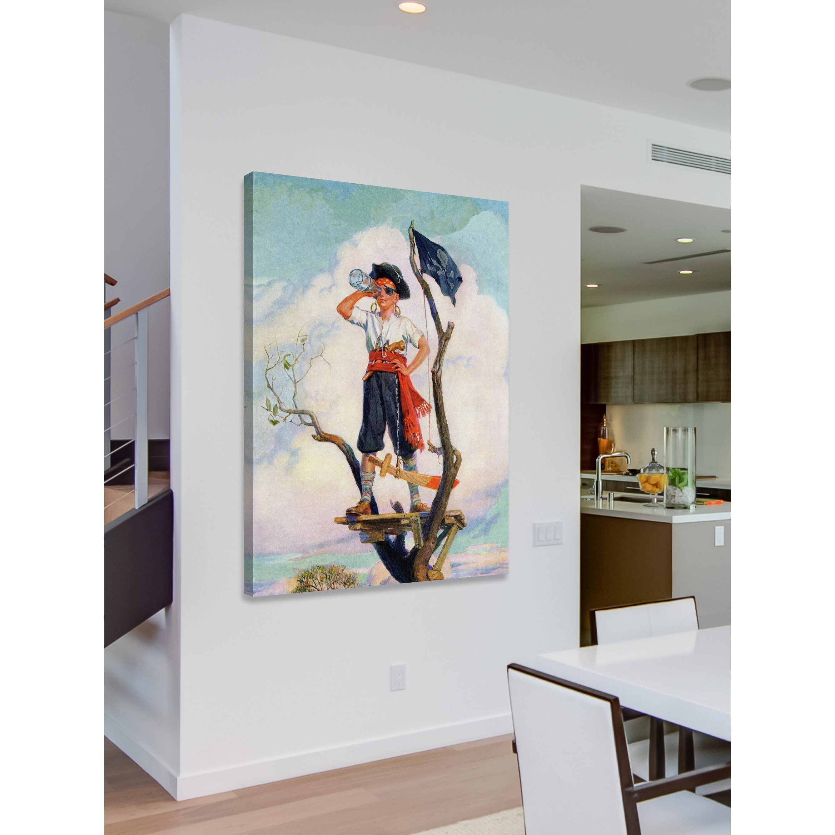 Marmont Hill Carousel by Curtis Painting Print on Canvas, Size: 32 inch x 32 inch