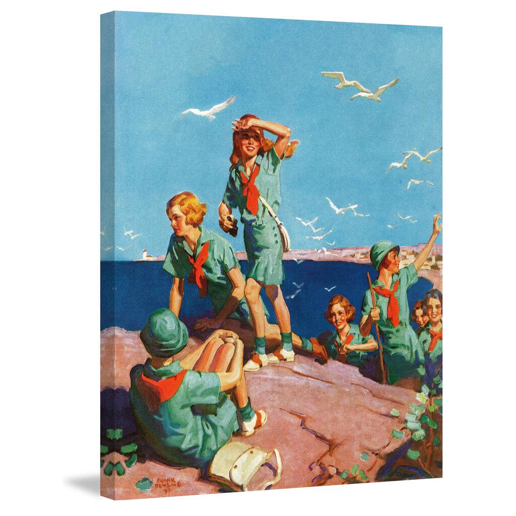 Marmont Hill 'Sea' by Curtis Painting Print on Canvas - Multi-Color