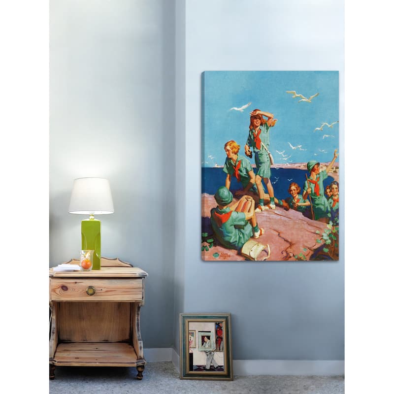 Marmont Hill 'Sea' by Curtis Painting Print on Canvas - Multi-Color