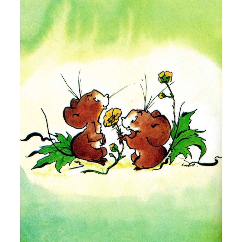 Marmont Hill 'Mouses' by Curtis Painting Print on Canvas - Multi-Color