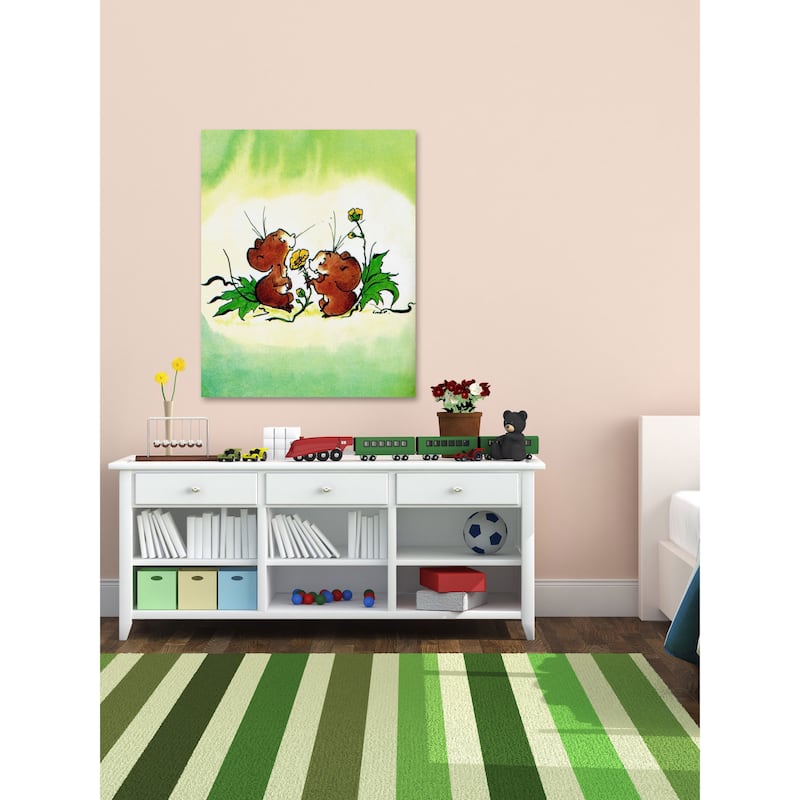 Marmont Hill 'Mouses' by Curtis Painting Print on Canvas - Multi-Color