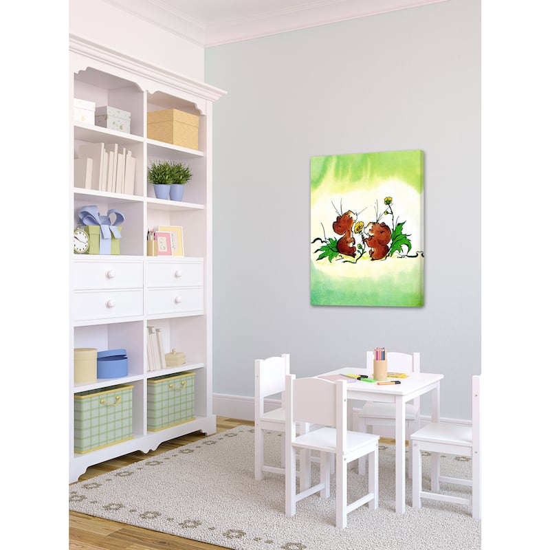 Marmont Hill 'Mouses' by Curtis Painting Print on Canvas - Multi-Color