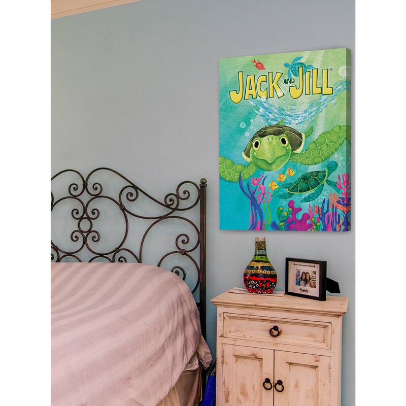 Marmont Hill 'Sea Turtle II' by Curtis Painting Print on Canvas - Multi-Color