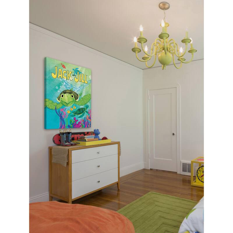 Marmont Hill 'Sea Turtle II' by Curtis Painting Print on Canvas - Multi-Color