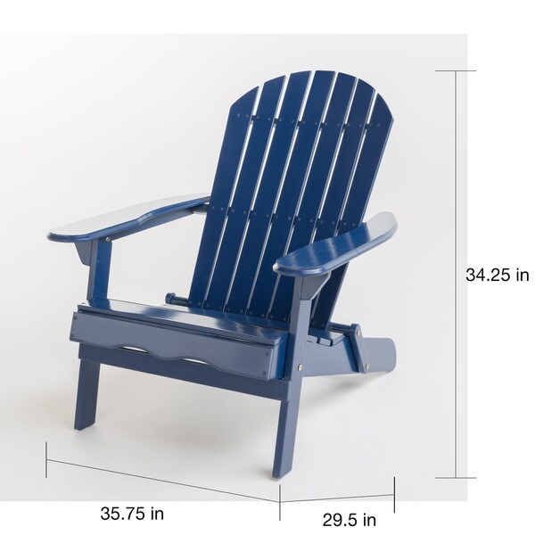 hanlee folding wood adirondack chair