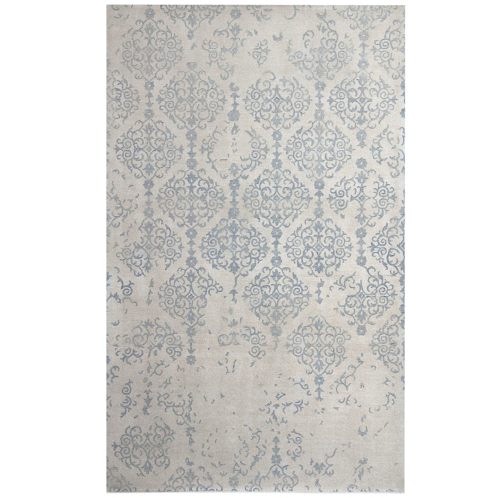 HERAT ORIENTAL Handmade Khotan Wool Rug - 7'6 x 9'6