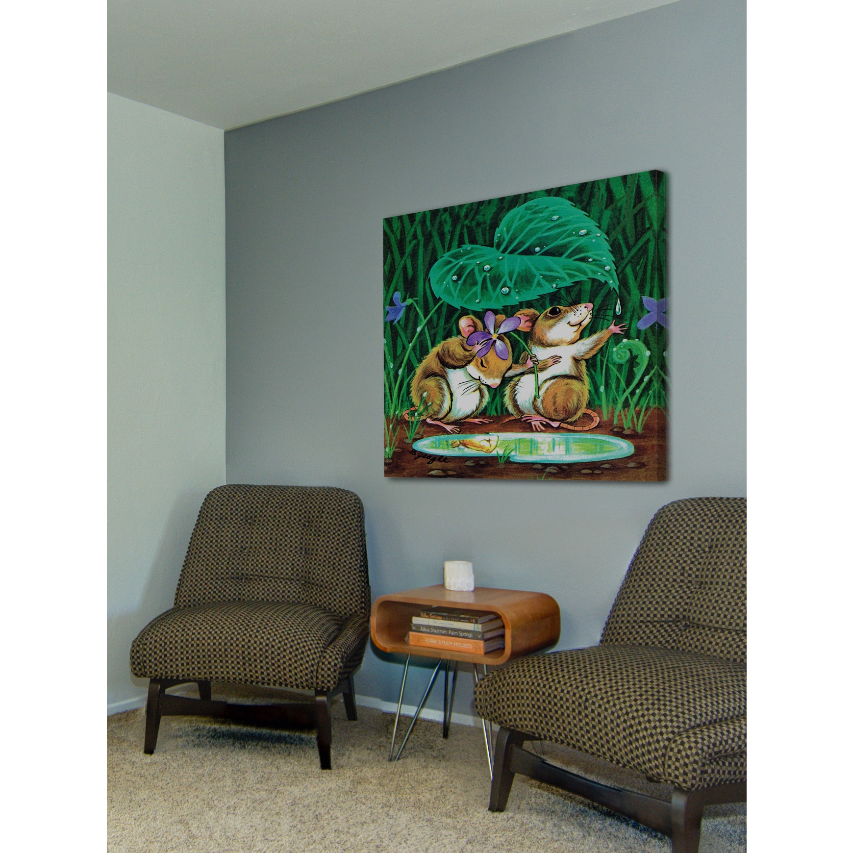 Marmont Hill Sweet Mouses by Curtis Painting Print on Canvas, Size: 24 inch x 24 inch