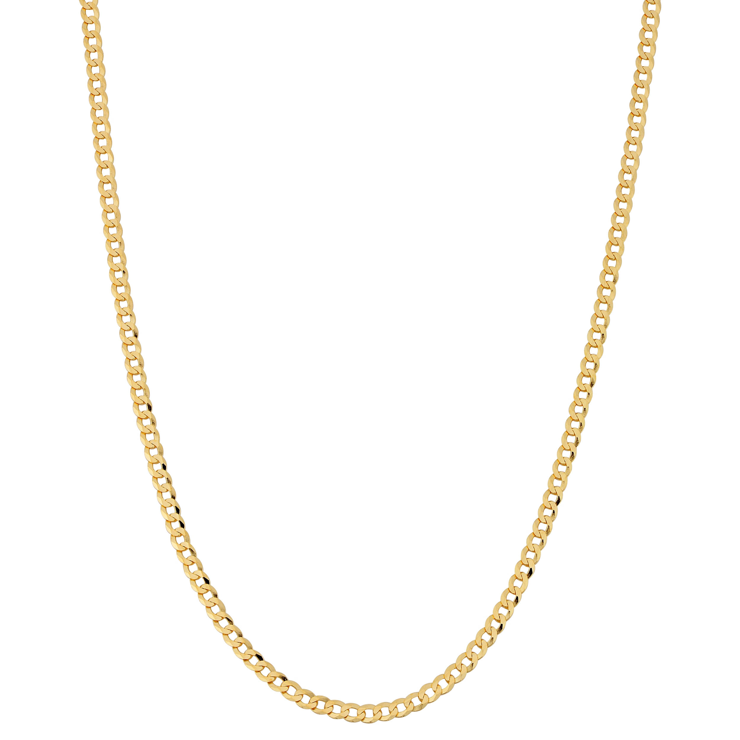 Au Naturale 10k Yellow Gold 2.7-mm High Polish Curb Link Chain (16 - 30 inches)