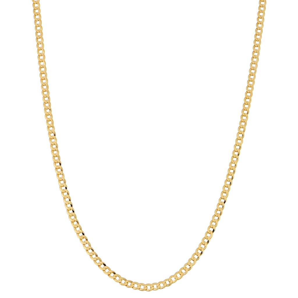 Fremada 10k Yellow Gold 2.7-mm High Polish Curb Link Chain (16 - 30 inches)