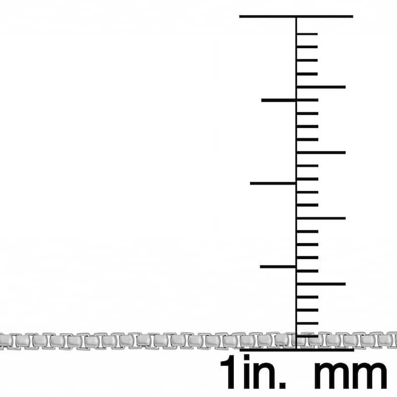 Fremada Italian Sterling Silver 1.1-mm Round Box Chain (16 - 36 inches)
