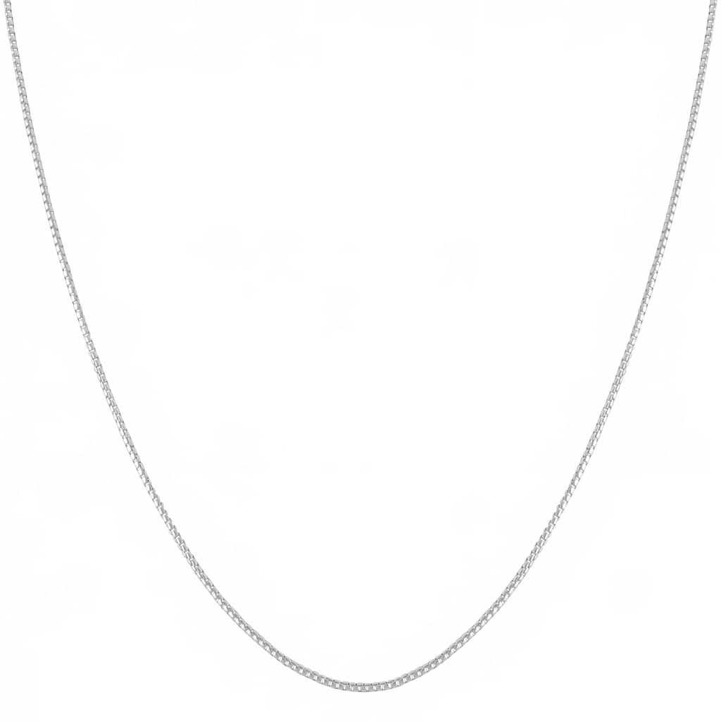 Fremada Italian Sterling Silver 1.1-mm Round Box Chain (16 - 36 inches)