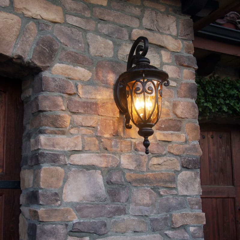 AA Warehousing Hailee 3 Light Exterior light in Oil Rubbed Bronze