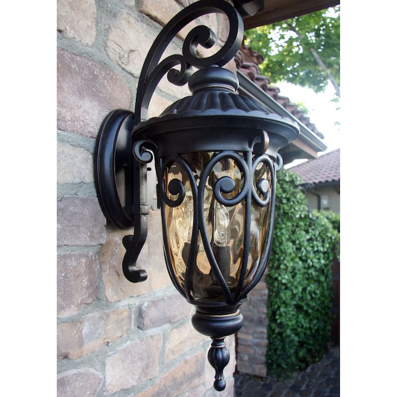 AA Warehousing Hailee 3 Light Exterior light in Oil Rubbed Bronze