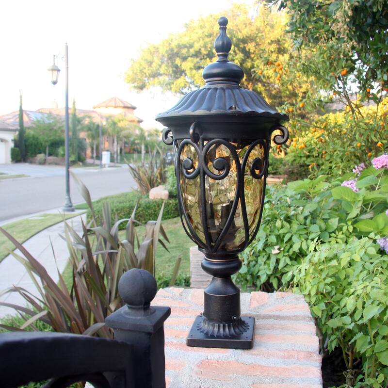 AA Warehousing Hailee 3 Light Exterior light in Oil Rubbed Bronze