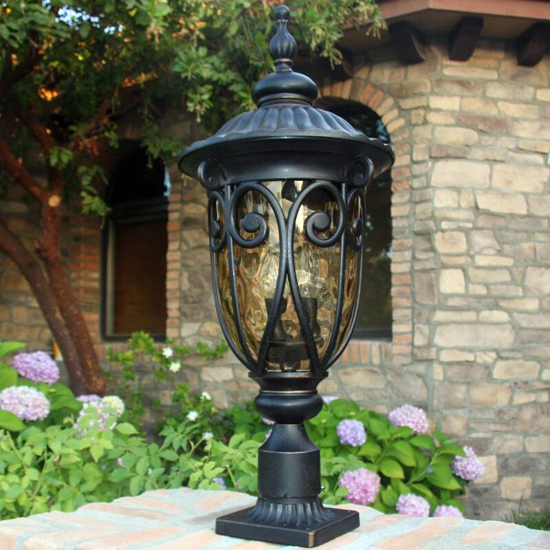 AA Warehousing Hailee 3 Light Exterior light in Oil Rubbed Bronze